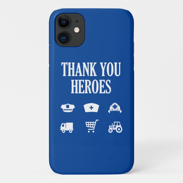Coques Case-Mate iPhone Héros Merci | Premiers répondeurs (Dos)