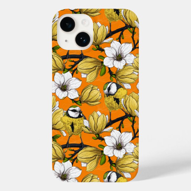 Coques Case-Mate iPhone Heure du printemps en jaune (Verso)