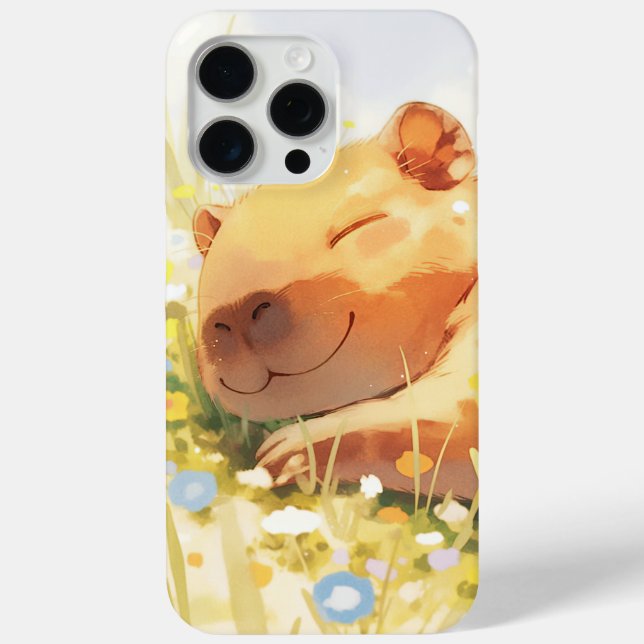 Coques Case-Mate iPhone Heureux comme Capybara (Verso)