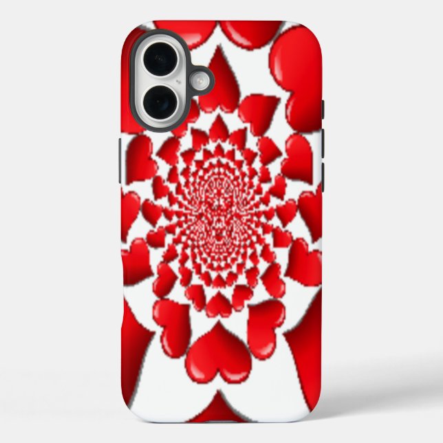Coques Case-Mate iPhone Heureux Saint Valentin Big Red Hearts (Verso)