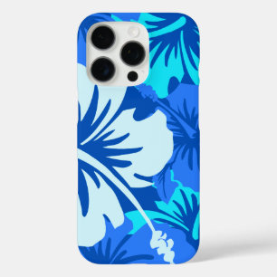 Coques iPhone 16 Pro Hibiscus épopé Floral Hawaiian Royal Blue