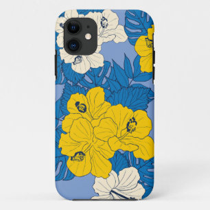Case-Mate iPhone Case Hibiscus fleurs et feuilles