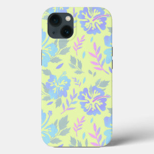 Case-Mate iPhone Case Hibiscus fleurs violet bleu Jaune motif