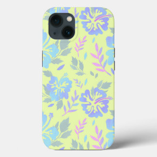 Case-Mate iPhone Case Hibiscus fleurs violet bleu Jaune motif