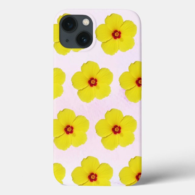 Coques Case-Mate iPhone Hibiscus jaune (Verso)