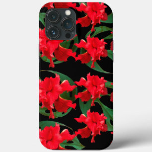 Case-Mate iPhone Case Hibiscus Monstera Motif Jardinier Noir 