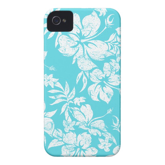 Coques Case-Mate iPhone Hibiscus Pareau Hawaiian iPhone 4 cas (Dos)