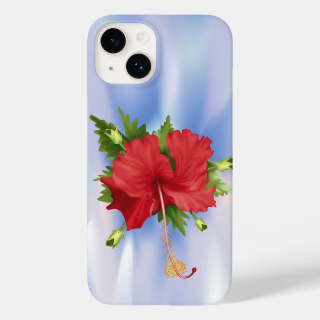 Coques Case-Mate iPhone Hibiscus sur la glace (Verso)