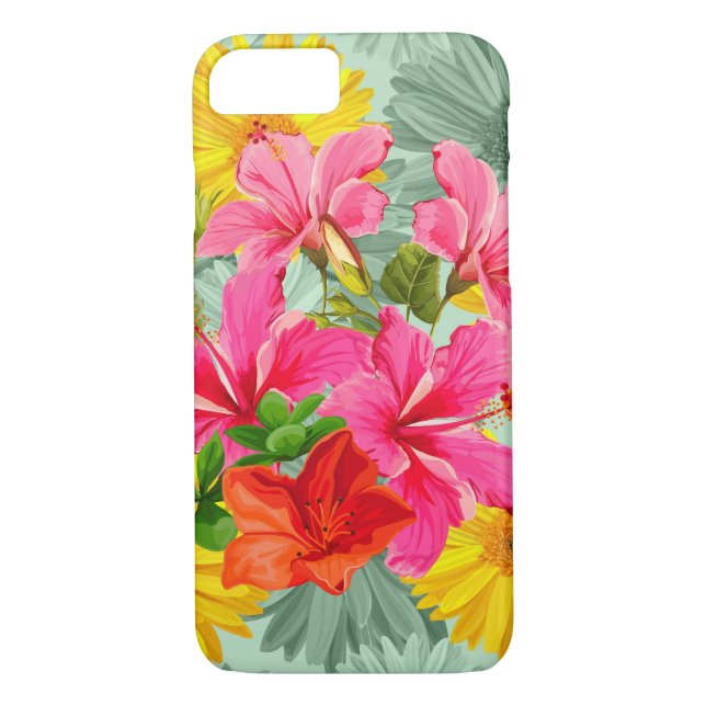Coques Case-Mate iPhone Hibiscus Tropical (Dos)