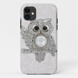 Etui iPhone Case-Mate Hibou de diamants et IMAGE imprimée de dentelle d