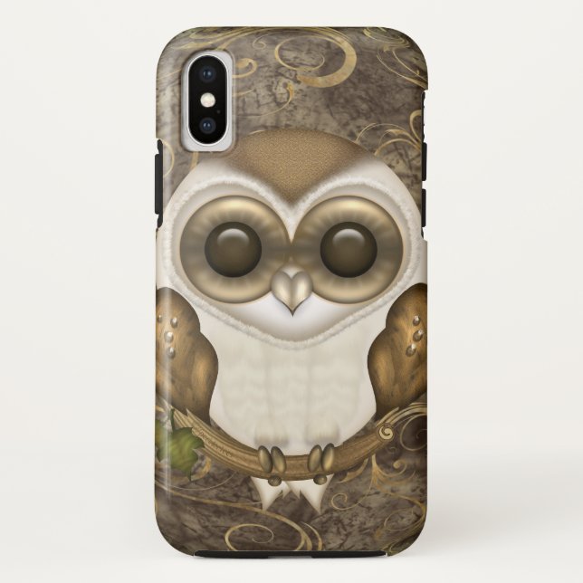 Coques Case-Mate iPhone Hibou de grange mignon (Dos)