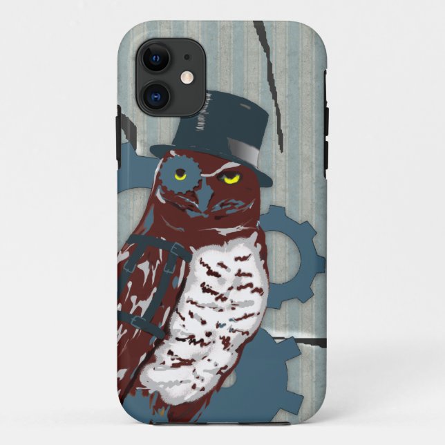 Coques Case-Mate iPhone hibou du cas w/Steampunk de l'iPhone 5 sur le (Dos)