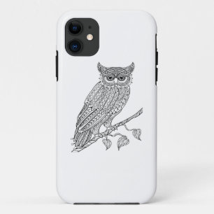 Coque Case-Mate Pour iPhone Hibou magique inspiré se reposant sur la branche
