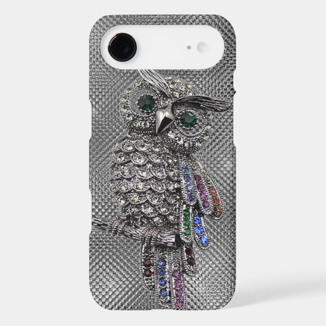 Coques Case-Mate iPhone hibou mignon bling (Verso)