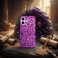 Hiéroglyphes égyptiens anciens Purple iPhone 16 Co