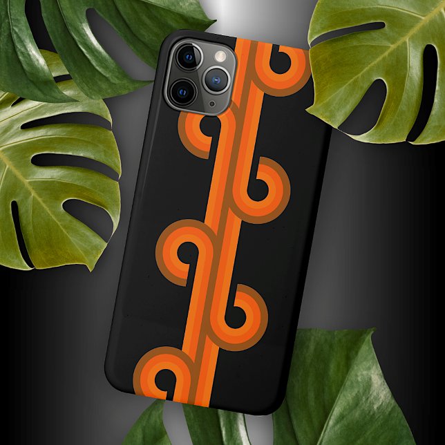Coques Case-Mate iPhone Hip Abstrait Courbes d'onde Fusion Motif d'art (Créateur téléchargé)