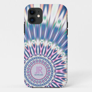 Case-Mate iPhone Case Hippie 'delica Funk rose bleu monogramme