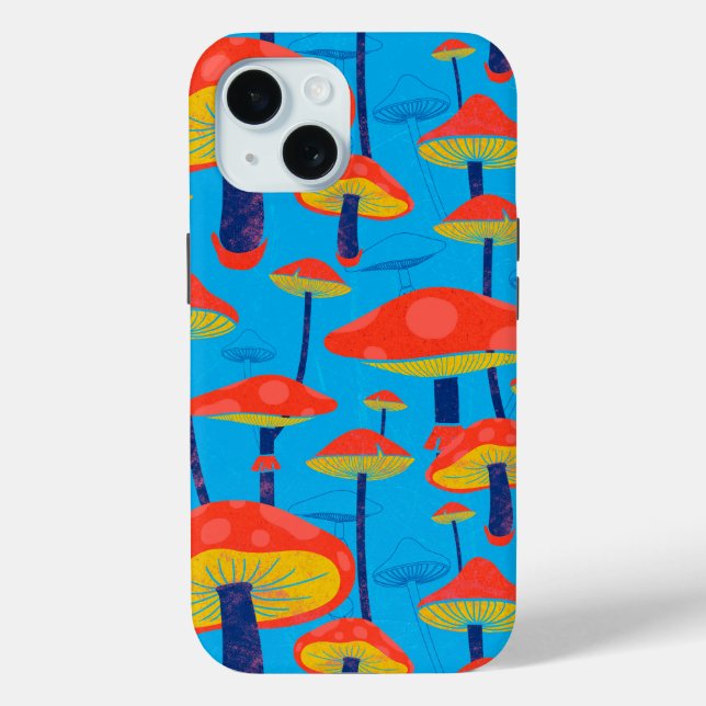 Coques Case-Mate iPhone Hippie Dreamy Retro Vibe Enchanter Champignons (Verso)