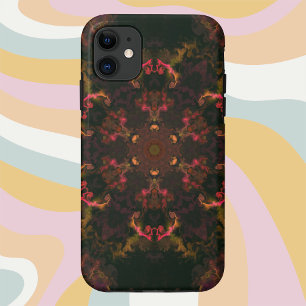 Case-Mate iPhone Case Hippie psychédélique noir rouge et orange
