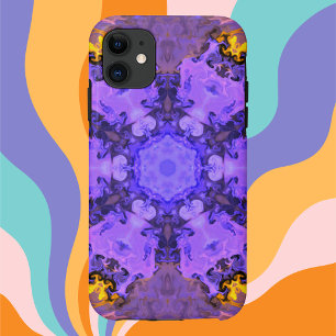 Case-Mate iPhone Case Hippie psychédélique violet et jaune