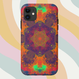 Case-Mate iPhone Case Hippie psychédélique violet orange et vert