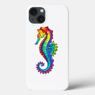 Case-Mate iPhone Case Hippocampe polygonal arc-en-ciel