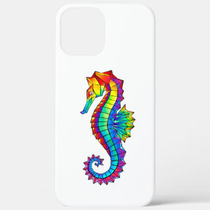 Case-Mate iPhone Case Hippocampe polygonal arc-en-ciel