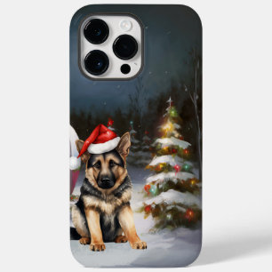 Coque Pour Pour iPhone 14 Pro Max Hiver Allemand Berger Caravane Noël Aventure
