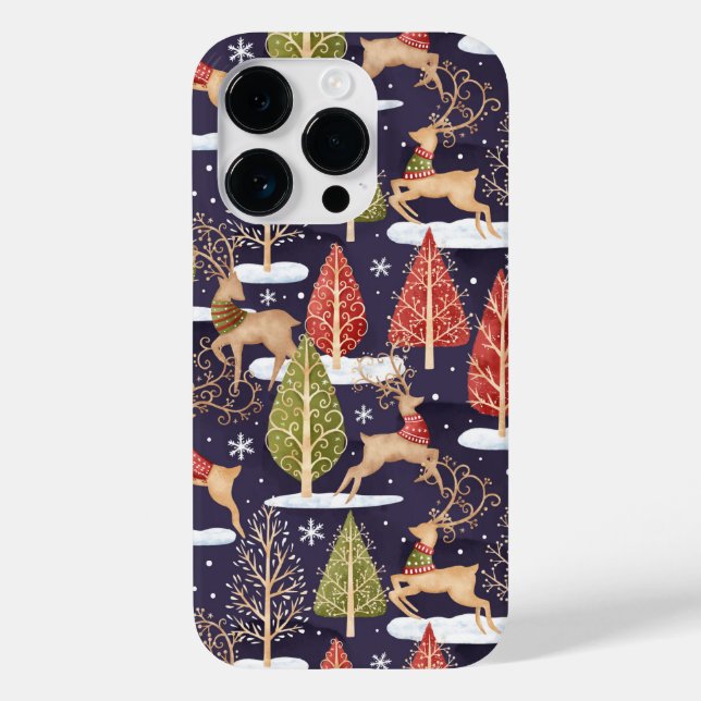 Coques Case-Mate iPhone Hiver des rennes Whimsical (Verso)