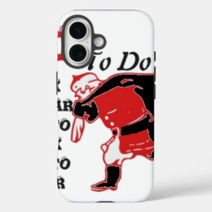 Coque Pour iPhone 16 Ho Ho Ho ! Impression de la liste des tâches spéci