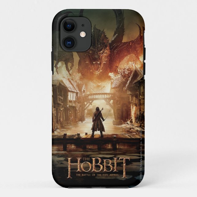 Coques Case-Mate iPhone Hobbit - Poster du film de Laketown (Dos)