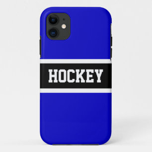 Case-Mate iPhone Case HOCKEY Athlétique Royal Bleu Blanc Stripes Sportiv
