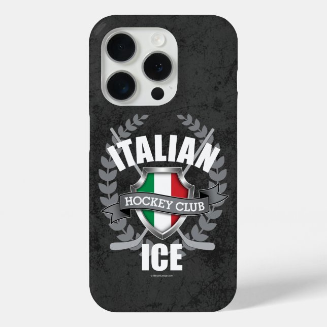 Coques Case-Mate iPhone Hockey sur glace italien (Verso)