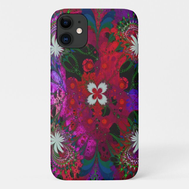 Coques Case-Mate iPhone Hodge Podge Floral Abstrait (Dos)