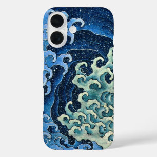 Coque Pour iPhone 16 Hokusai Vague féminine Océan Vintage