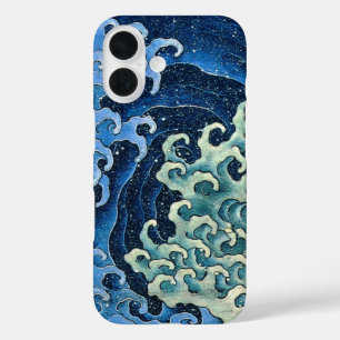 Coque Pour iPhone 16 Hokusai Vague féminine Océan Vintage
