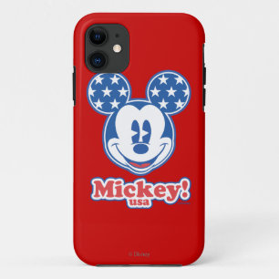 Coque iPhone 11 Holiday Mickey Étoiles patriotiques