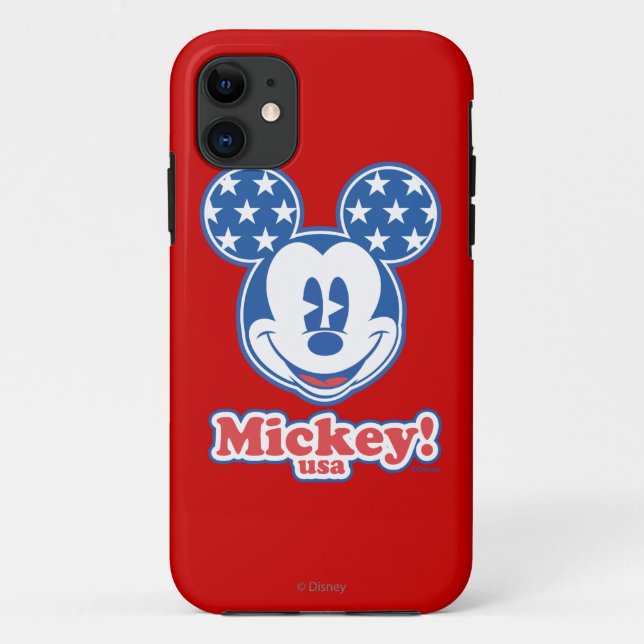 Coques Case-Mate iPhone Holiday Mickey | Étoiles patriotiques (Dos)