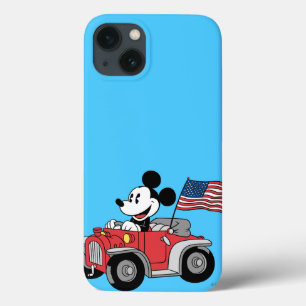 iPhone 13 Coque Holiday Mickey Rouge convertible
