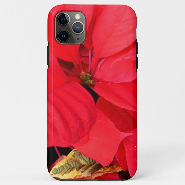 Coques Case-Mate iPhone Holly Point Poinsettias vacances Floral (Dos)