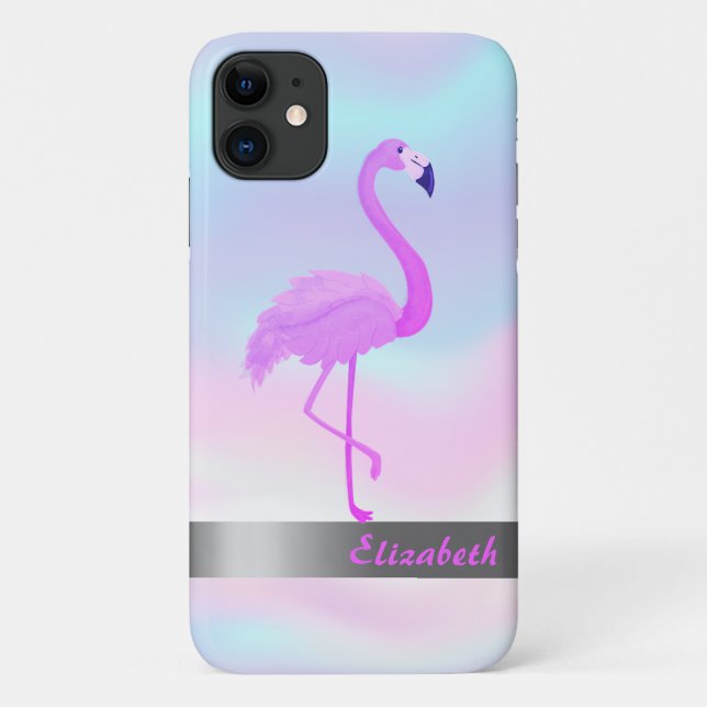 Coques Case-Mate iPhone Holographie du Flamant rose Cool tendance - Person (Dos)