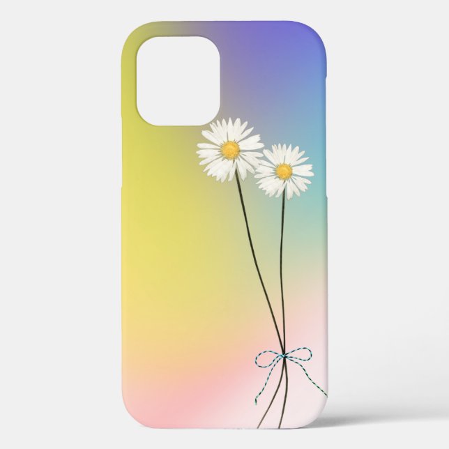 Coques Case-Mate iPhone Holographique Abstrait et marguerites (Verso)
