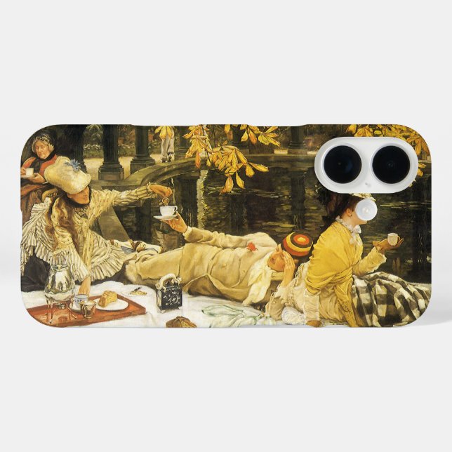Coques Case-Mate iPhone Holyday, le pique-nique de James Tissot, Art Victo (Verso (horizontal))