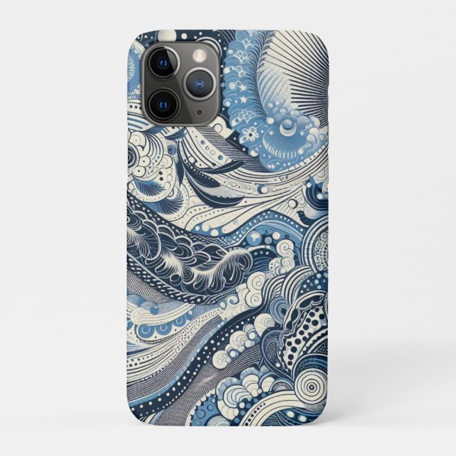 Coques Case-Mate iPhone Home Studio Indigo Bloom (Dos)