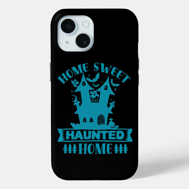 Coques Case-Mate iPhone HOME SWEET HAUNTED HOME drôle halloween (Verso)