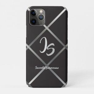 Case-Mate iPhone Case "Homme d'affaires prospère" Silver personnel Monog
