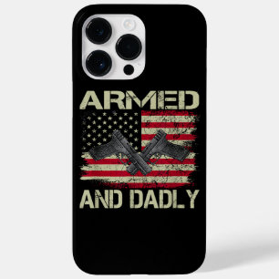 Coque Pour Pour iPhone 14 Pro Max Hommes armés et papa drôle mortel pour papa
