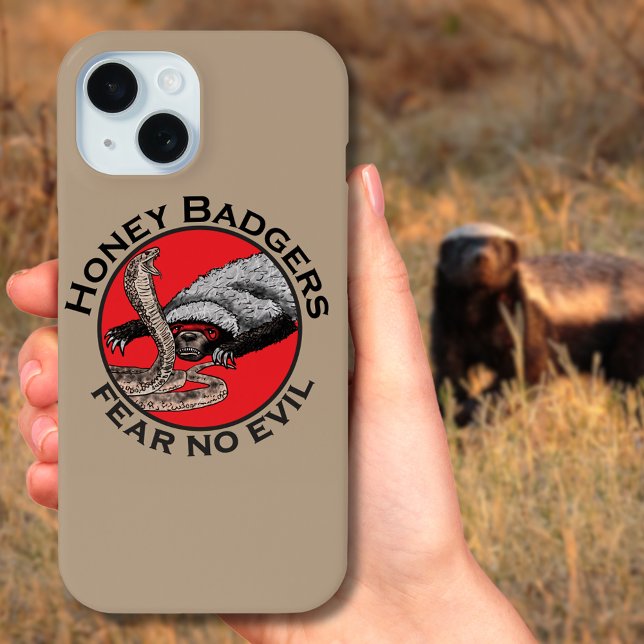 Coques Case-Mate iPhone Honey Badgers ne craignez pas de citation maléfiqu (Honey badger fear no evil quote badass honey badger verses snake illustration phone case)