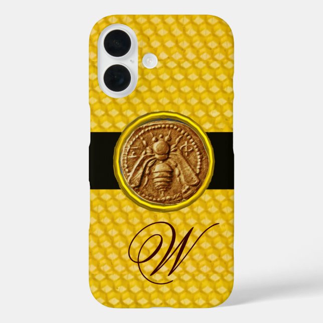 COQUES Case-Mate iPhone HONEY BEE, MONOGRAMME DE L'OEUVRE (Verso)