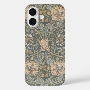 Coque Pour iPhone 16 Honeysuckie par William Morris, Vintage Flowers Ar